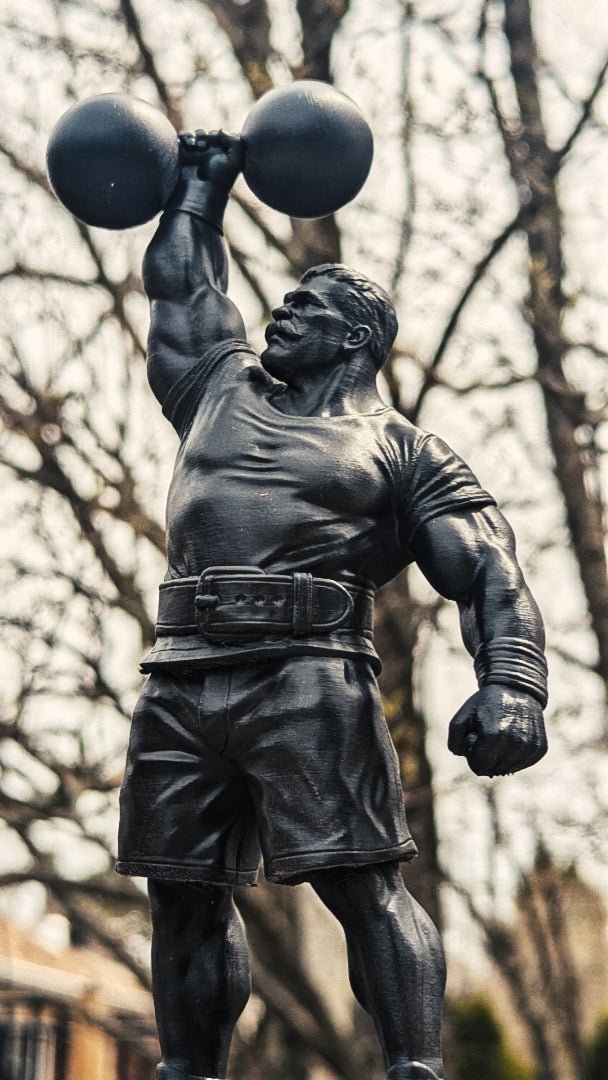 Cyr Dumbbell Press Resin Figurine - Figures of strength