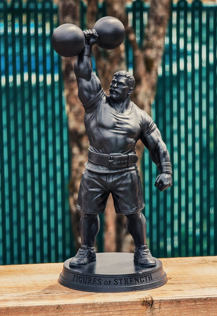 Cyr Dumbbell Press Resin Figurine - Figures of strength