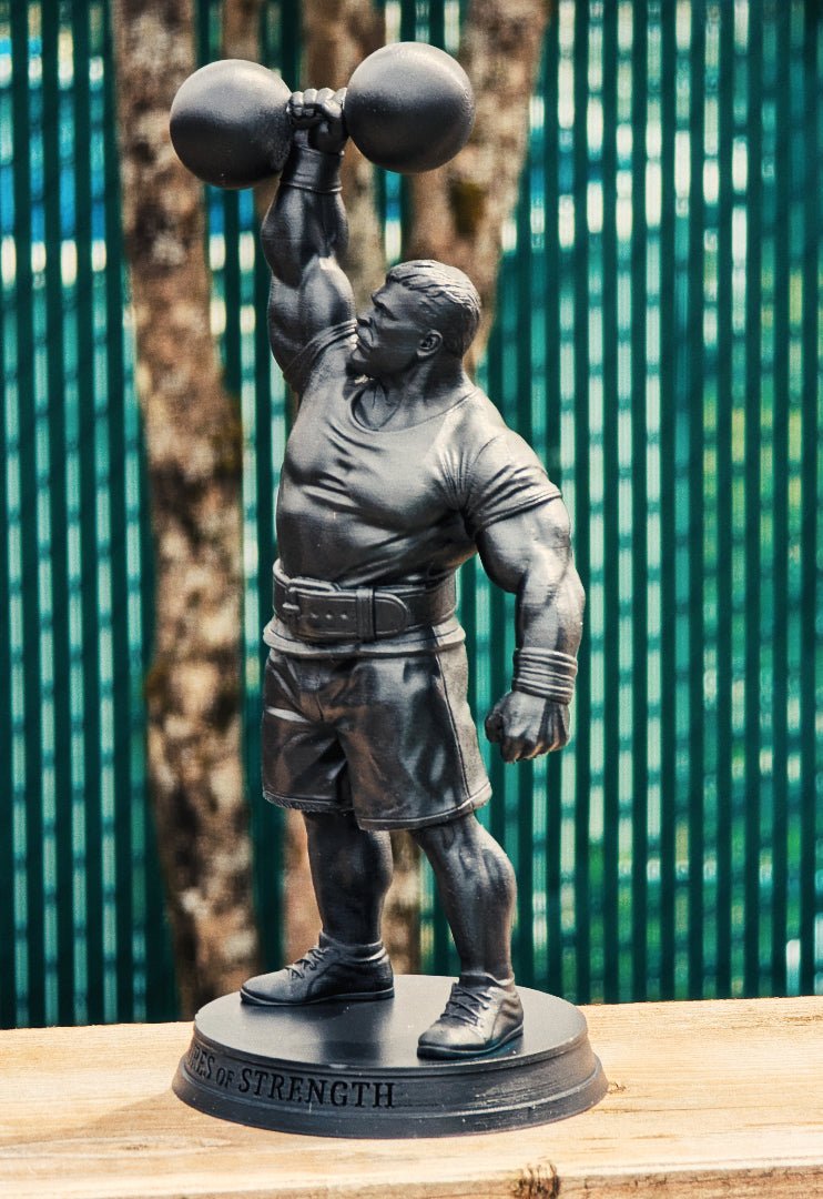 Cyr Dumbbell Press Resin Figurine - Figures of strength